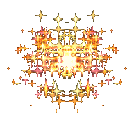 gif of a circle of golden sparkles